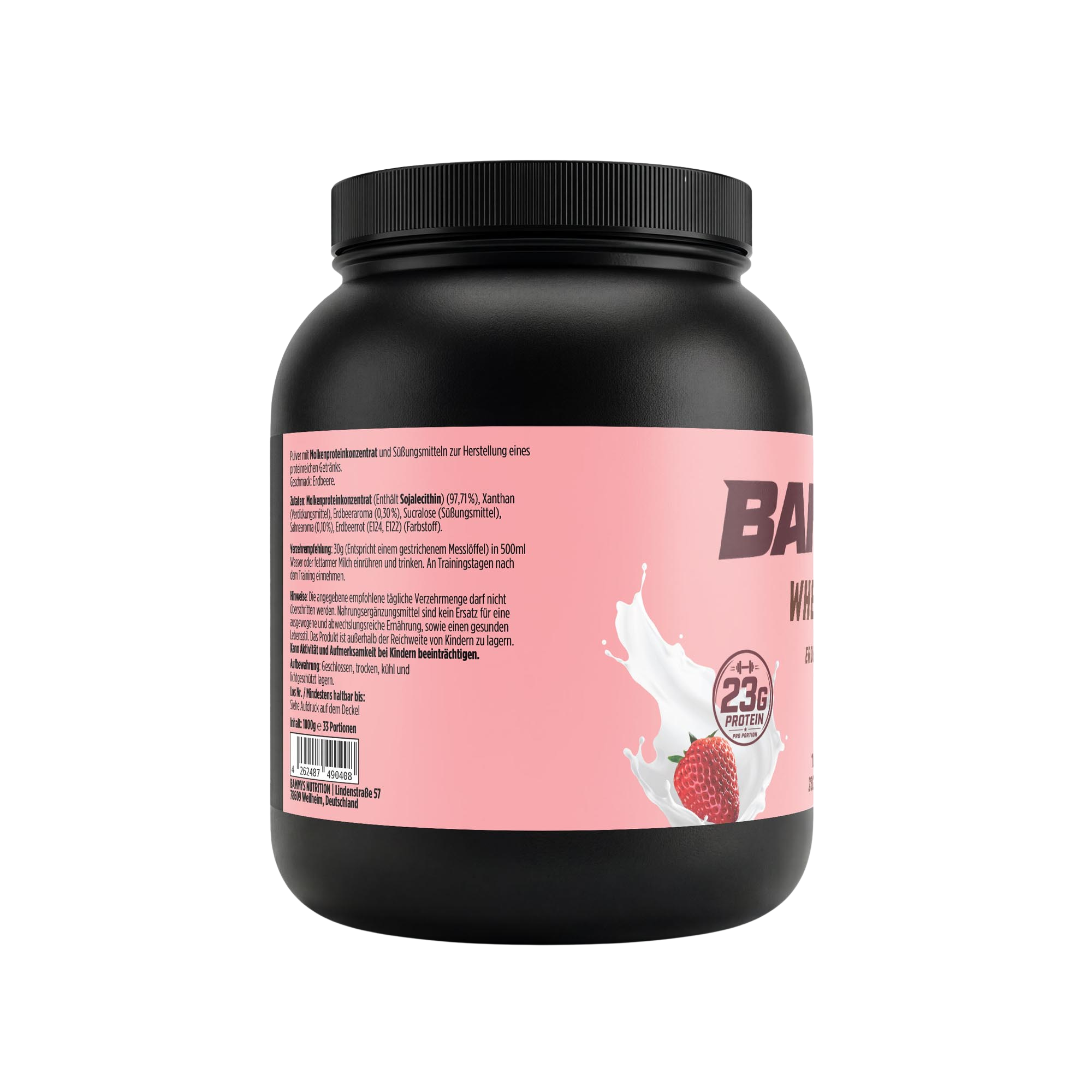Premium Whey Protein Erdbeere - 1.000g